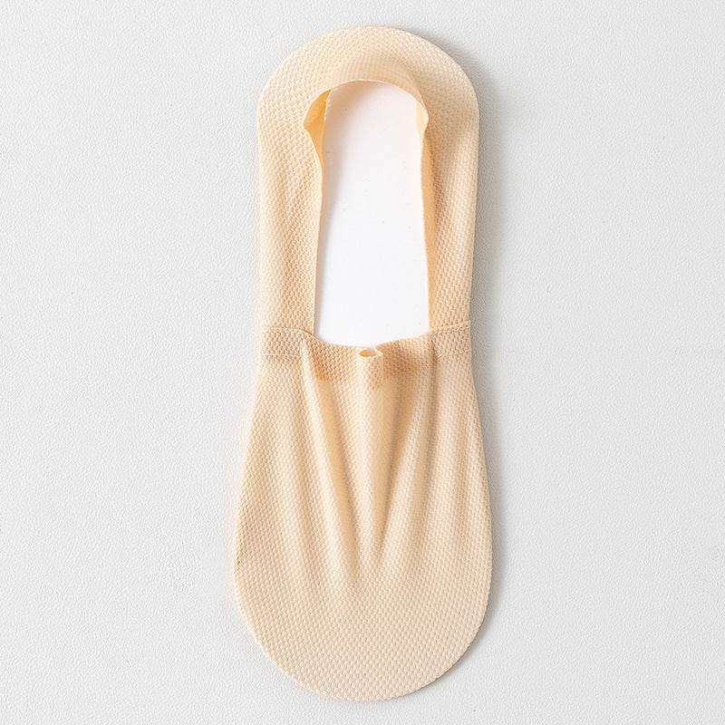 thin breathable mesh boat socks short socks shallow mouth ice silk invisible socks  - IntuitiveEncBoutique