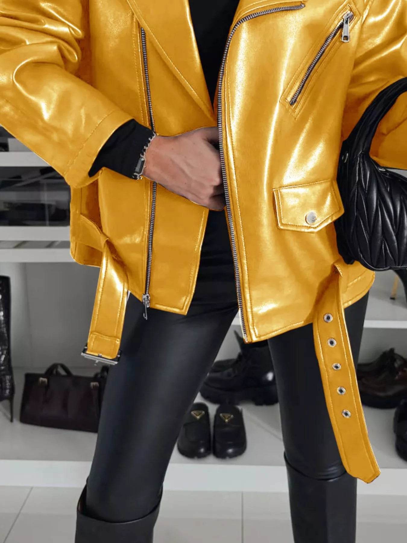 Full Size Zip Up Long Sleeve Jacket Plus Size - IntuitiveEncBoutique