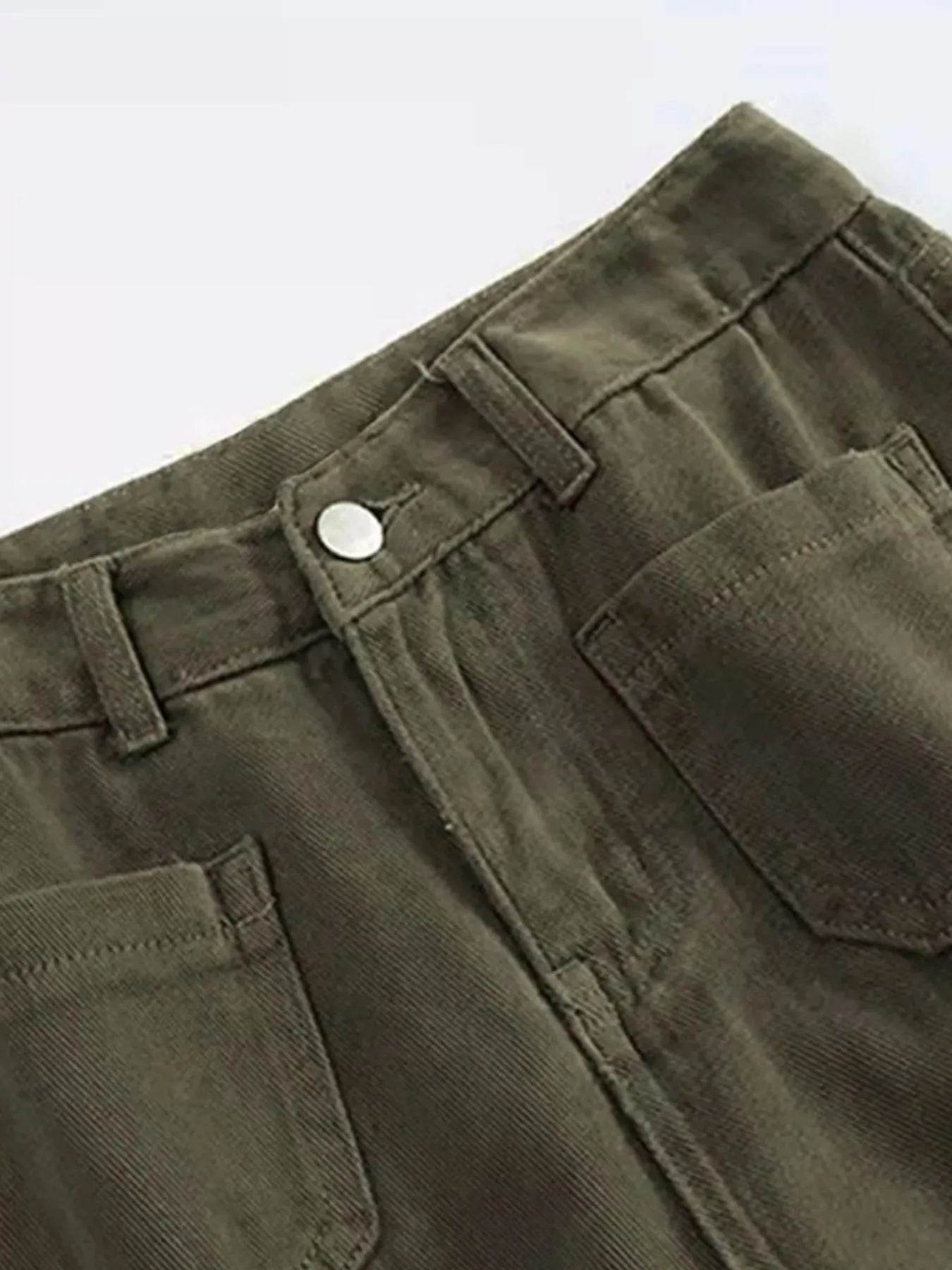 Full Size Wide Leg Pants with Pockets Plus Size - IntuitiveEncBoutique
