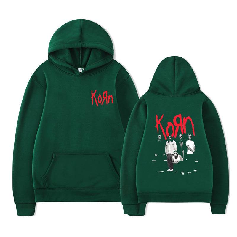Rock Band Korn Graphic Hoodie Men Women Casual Oversized - IntuitiveEncBoutique