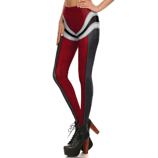Women Leggings Digital Print Ripple Pattern Fitness Leggins Ripple Slim High Waist Workout Plus Size Legging Pants - IntuitiveEncBoutique