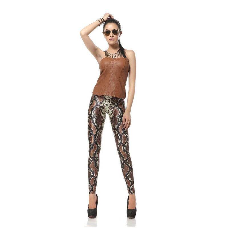 Snakeskin Women Leggings Women Pants - IntuitiveEncBoutique
