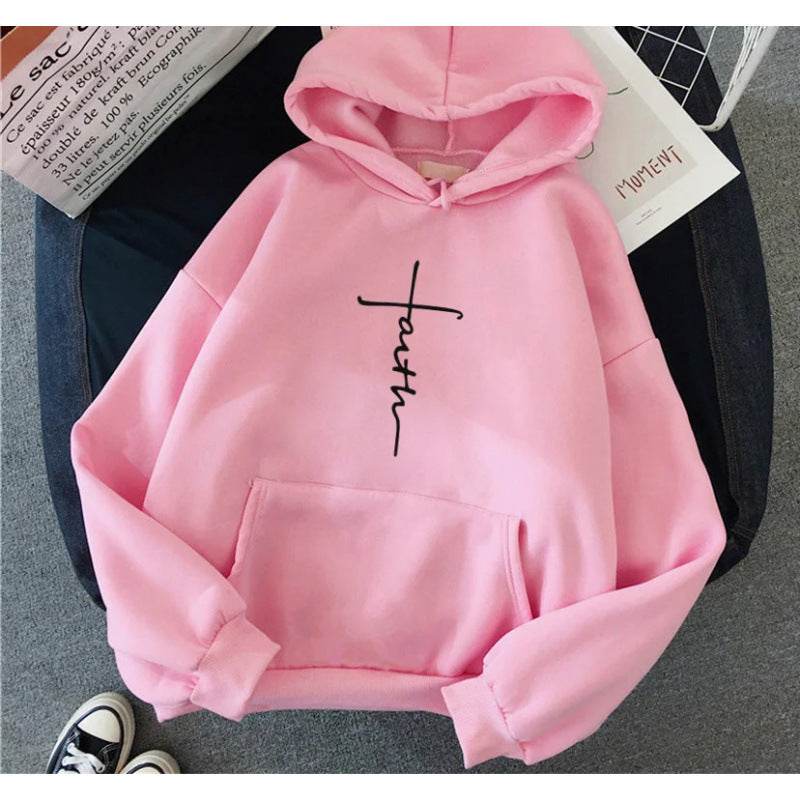 Spring New Pattern Printed Hooded Sweatshirt Unisex Long Sleeve Casual Jacket Fashion Versatile - IntuitiveEncBoutique