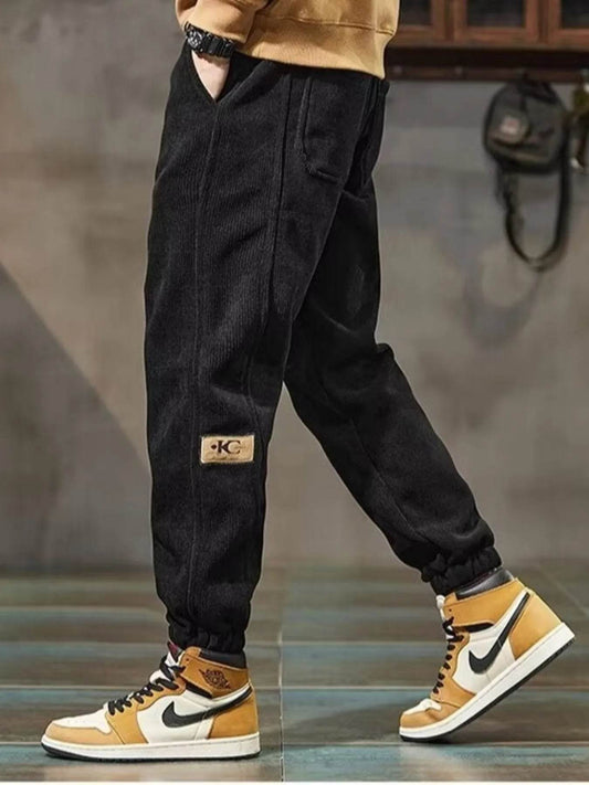 Men's Plus Size Casual Joggers with Pockets - IntuitiveEncBoutique