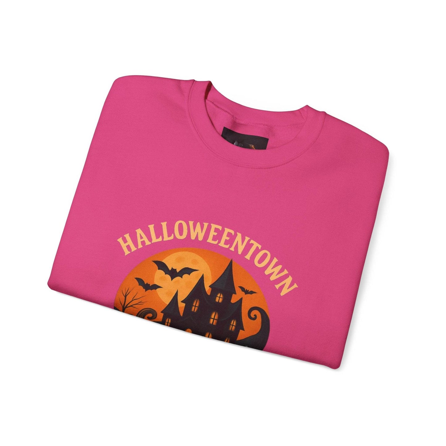 Halloween Town Crewneck Sweatshirt, Cozy Sweatshirt for Fall, Unisex Halloween Apparel, Spooky Season Gift, Halloween University Sweatshirt - IntuitiveEncBoutique