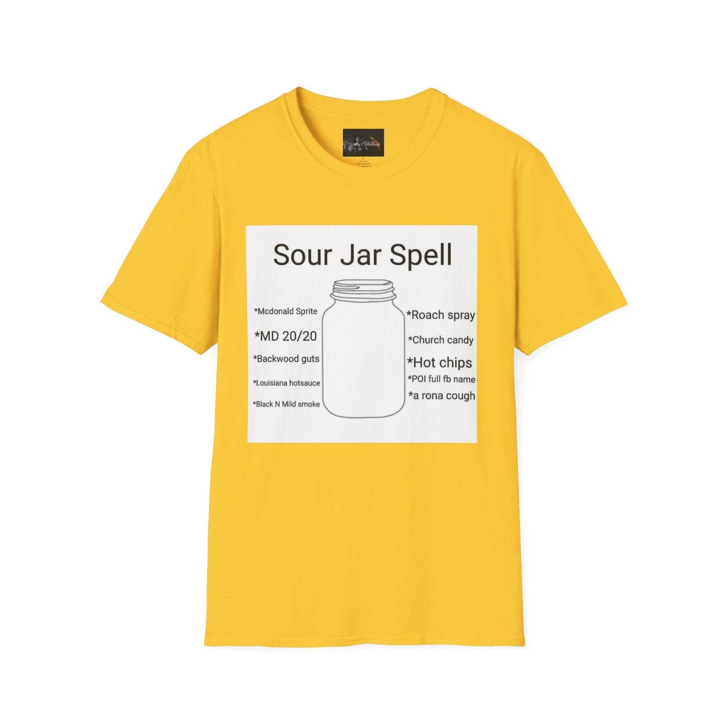 Sour Jar Spell T-Shirt for Witches, Unisex Softstyle Tee, Ideal for Magical Practitioners, Spell Casting, Witchcraft Gift, Summer Solstice - IntuitiveEncBoutique