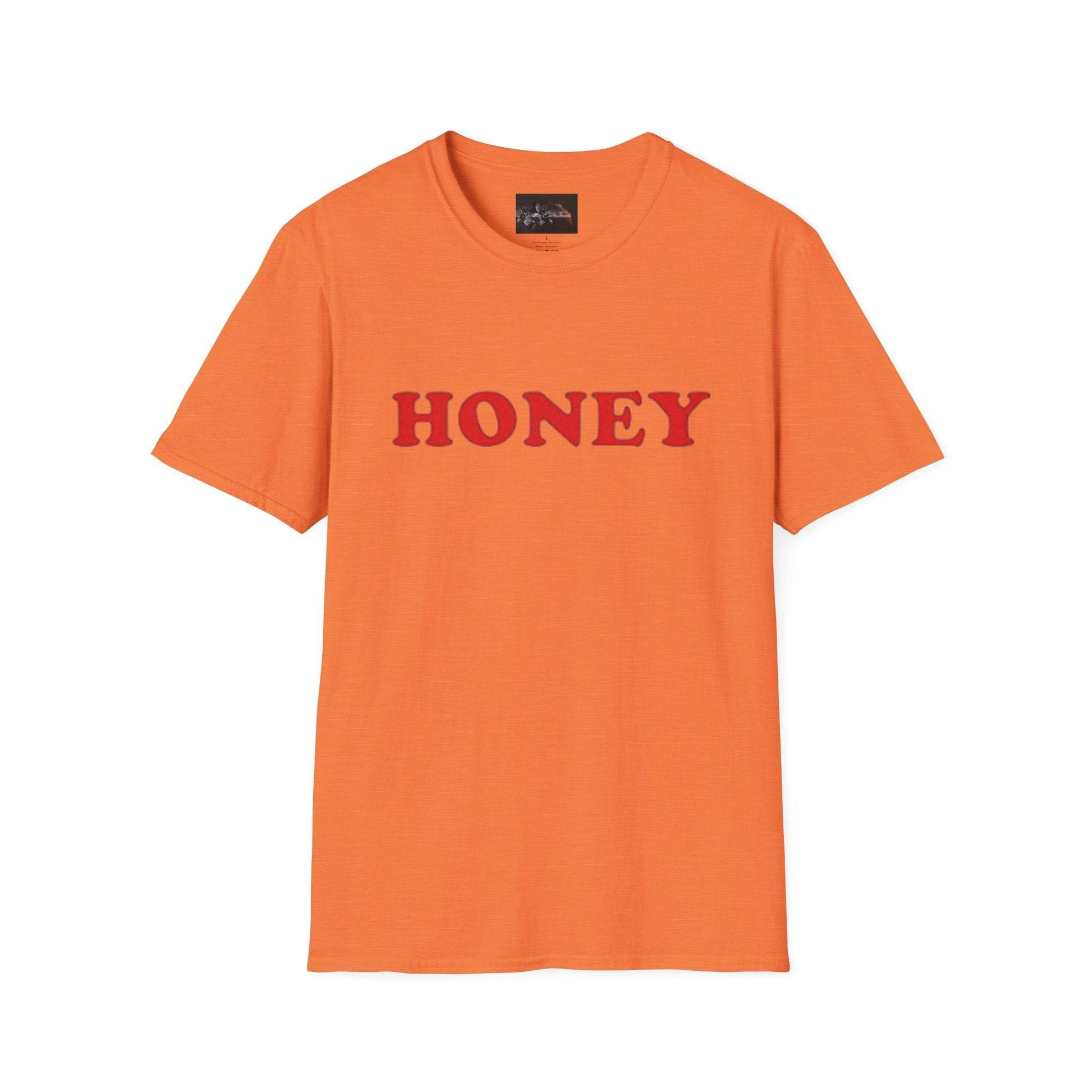 Honey Unisex Softstyle T-Shirt | Cute Gift, Casual Wear, Everyday Comfort, Spring Style, Sweet Gift for Her - IntuitiveEncBoutique