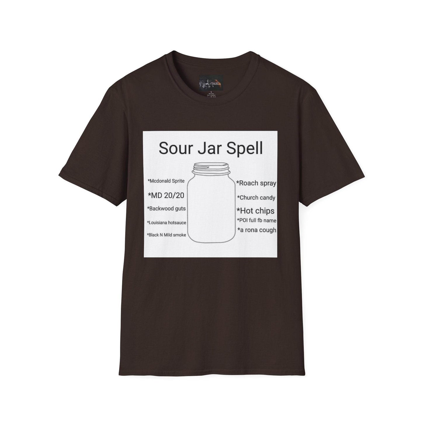 Sour Jar Spell T-Shirt for Witches, Unisex Softstyle Tee, Ideal for Magical Practitioners, Spell Casting, Witchcraft Gift, Summer Solstice - IntuitiveEncBoutique