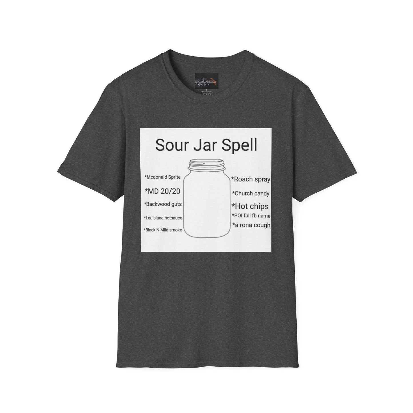 Sour Jar Spell T-Shirt for Witches, Unisex Softstyle Tee, Ideal for Magical Practitioners, Spell Casting, Witchcraft Gift, Summer Solstice - IntuitiveEncBoutique
