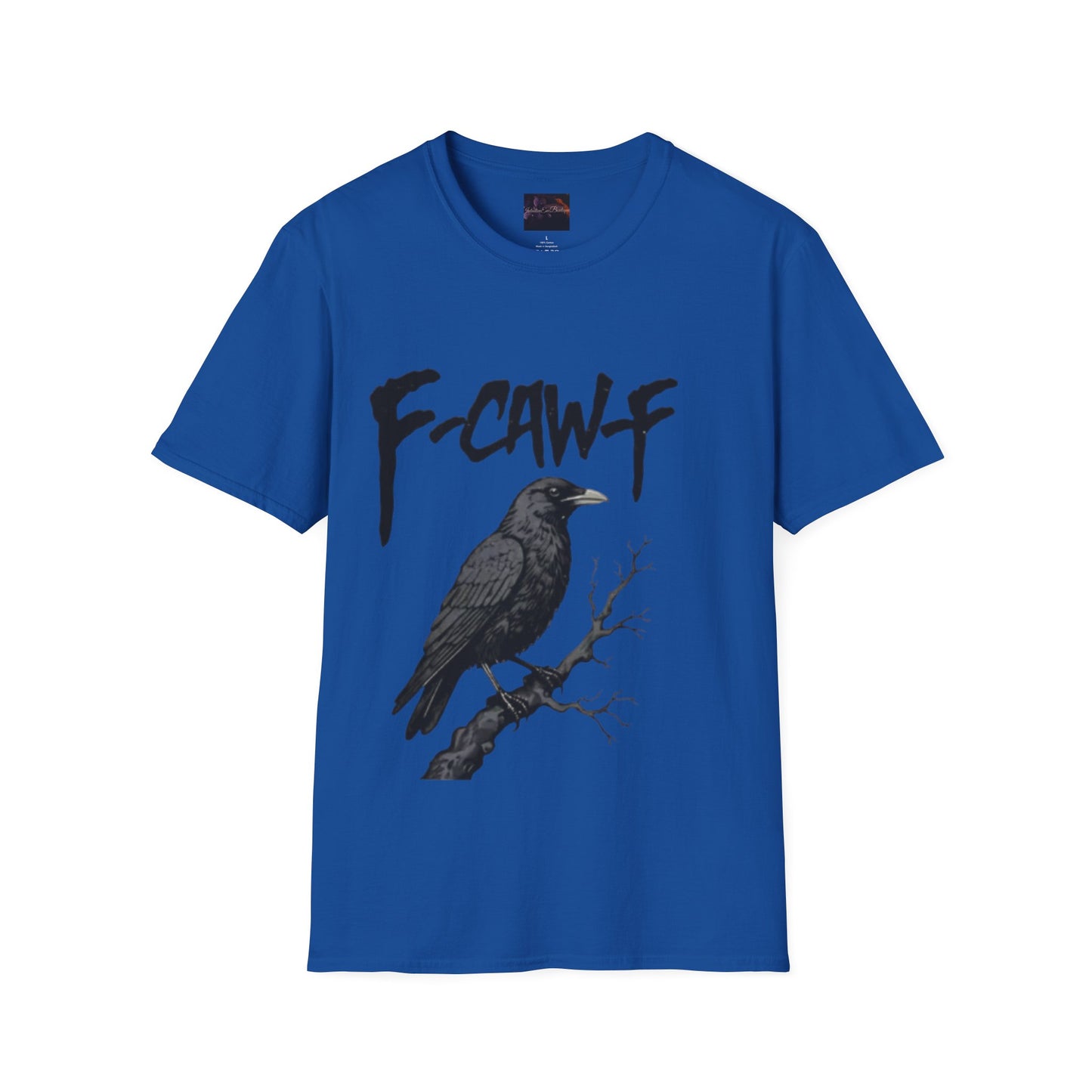 F-Caw-F Unisex Softstyle T-Shirt | Casual Wear, Bird Lover Gift, Trendy Fashion, Outdoor Adventure Tee, Eco-Friendly Apparel