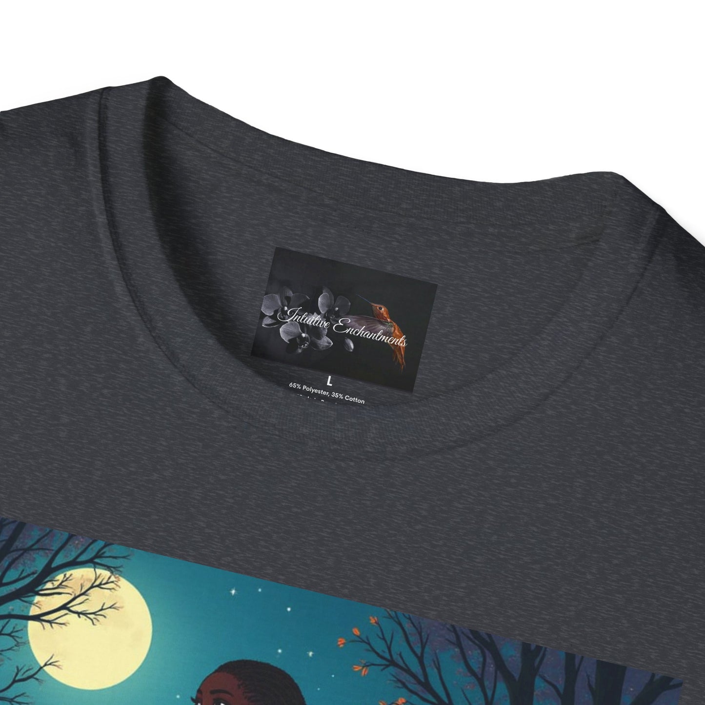 Moonlit Silhouette Unisex T-Shirt, Softstyle Tee for Nature Lovers, Perfect for Gifts and Everyday Wear