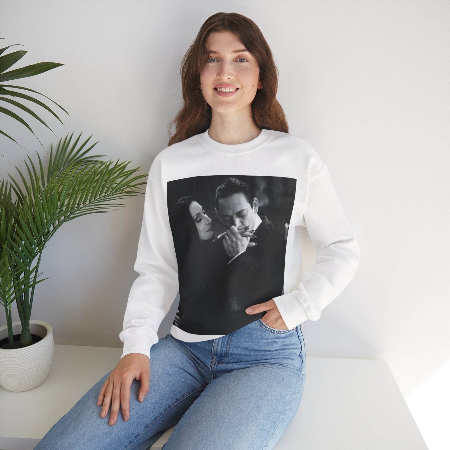 Couple Gothic Unisex Sweatshirt - Gomes & Morticia Design - IntuitiveEncBoutique