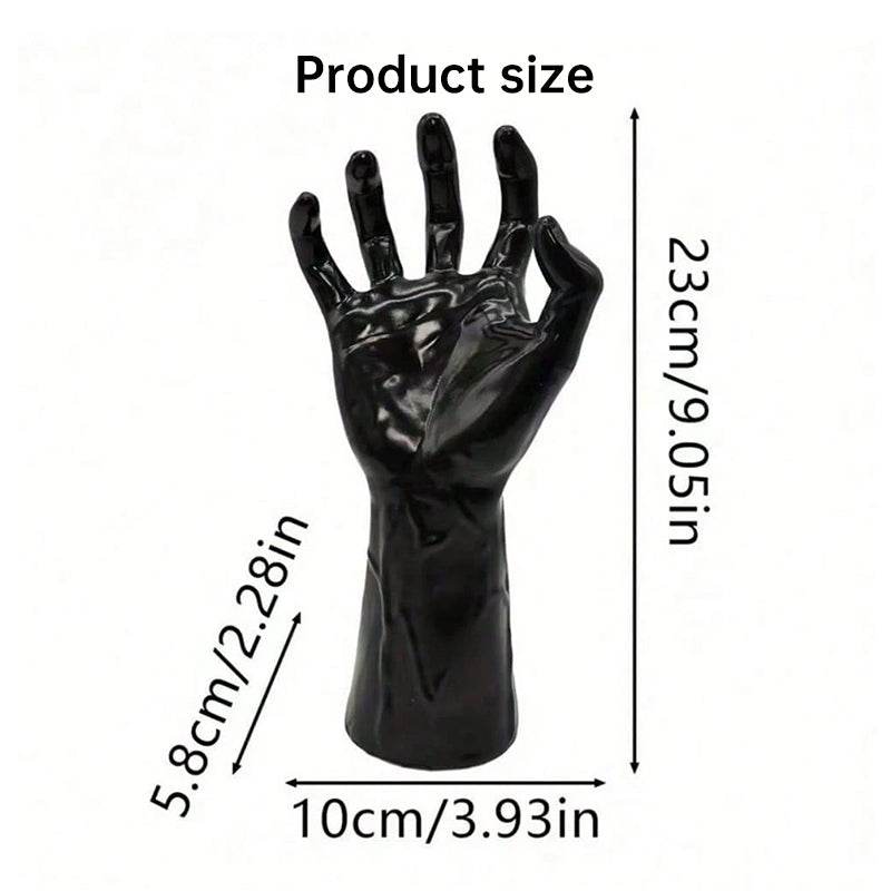 Gothic Halloween Indoor Decor: 12-Pack Bat Sticker Wall Hangings (Spooky Hands & Lit Candles) for Gothic Walls - IntuitiveEncBoutique