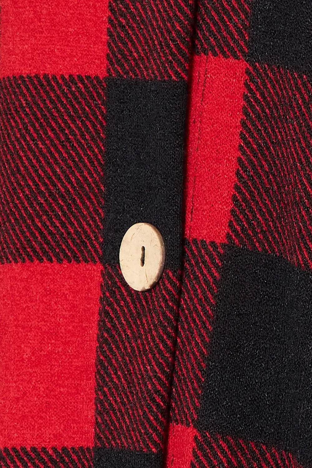 Heimish Full Size Plaid Button Front Hooded Shirt - IntuitiveEncBoutique
