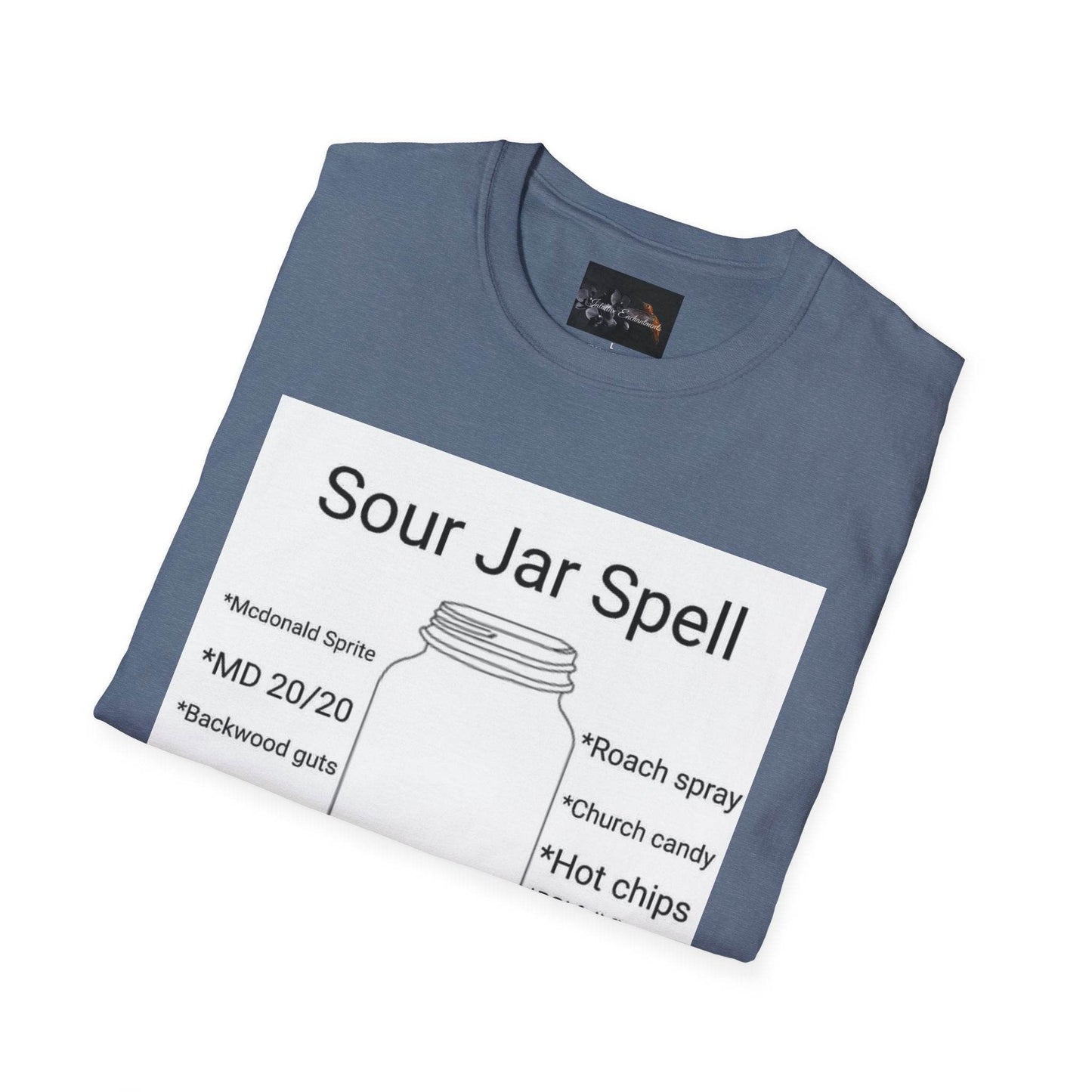 Sour Jar Spell T-Shirt for Witches, Unisex Softstyle Tee, Ideal for Magical Practitioners, Spell Casting, Witchcraft Gift, Summer Solstice - IntuitiveEncBoutique