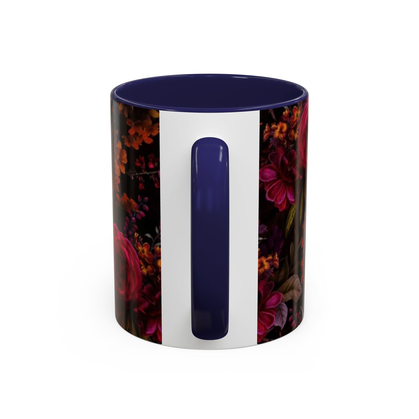 Gothic Floral Accent Coffee Mug - Perfect for Coffee Lovers, Gift for Birthdays, Drama Queen Decor, Unique Art Mug