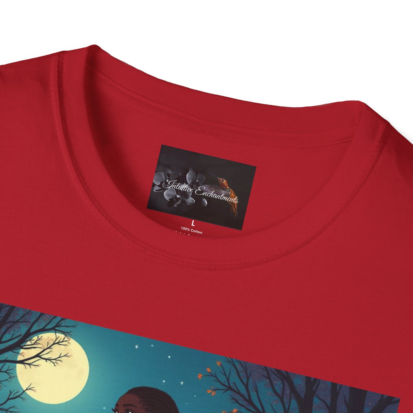 Moonlit Silhouette Unisex T-Shirt, Softstyle Tee for Nature Lovers, Perfect for Gifts and Everyday Wear