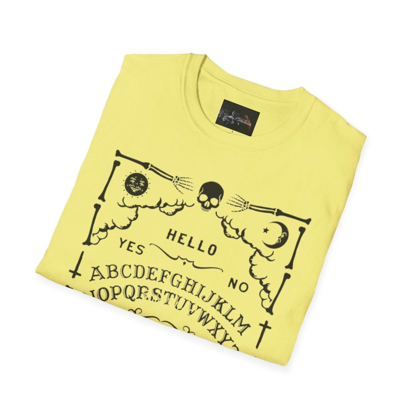 Mystical Ouija Board Unisex T-Shirt - Perfect for Halloween, Gift, Casual Wear, Spirituality, Ghost Lovers - IntuitiveEncBoutique