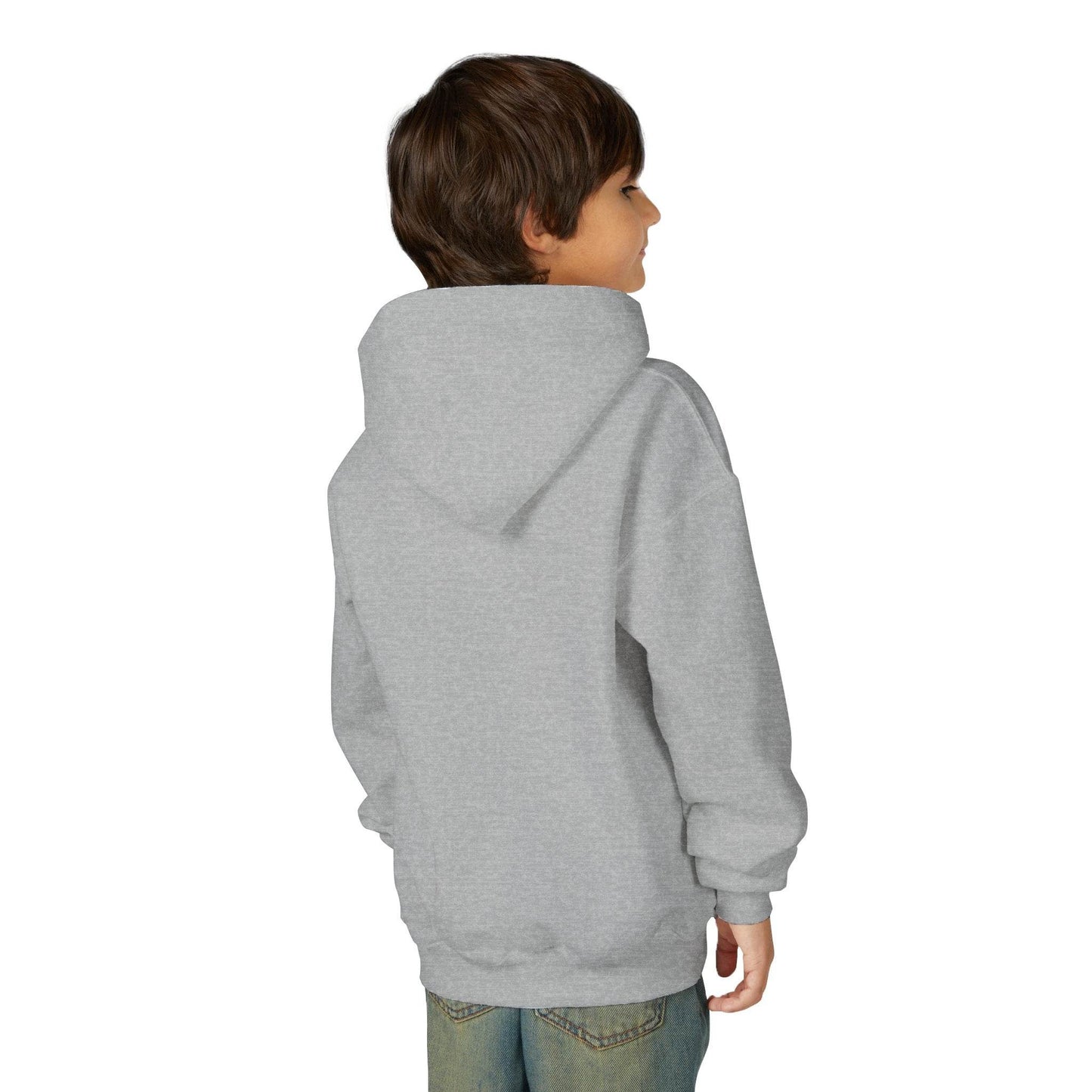 Youth Ghostly Glam Hoodie, Cute Ghost Design Sweatshirt, Halloween Apparel, Halloween Costume, Kids Hooded Sweatshirt - IntuitiveEncBoutique