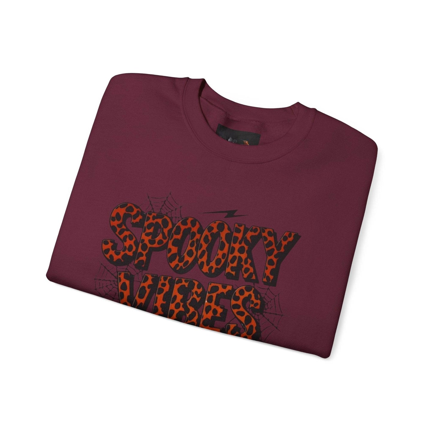 Spooky Vibes Sweatshirt - Halloween Crewneck, Unisex Cozy Jumper, Fall Fashion, Ghosts & Ghouls, Casual Wear, Fun Gift - IntuitiveEncBoutique
