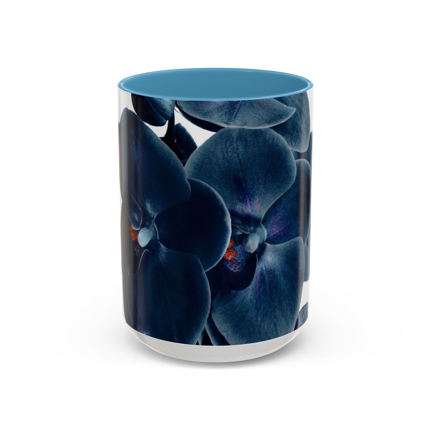 Elegant Orchid Accent Coffee Mug: Floral Drinkware for Home, Office, Gift, Mother's Day, Housewarming