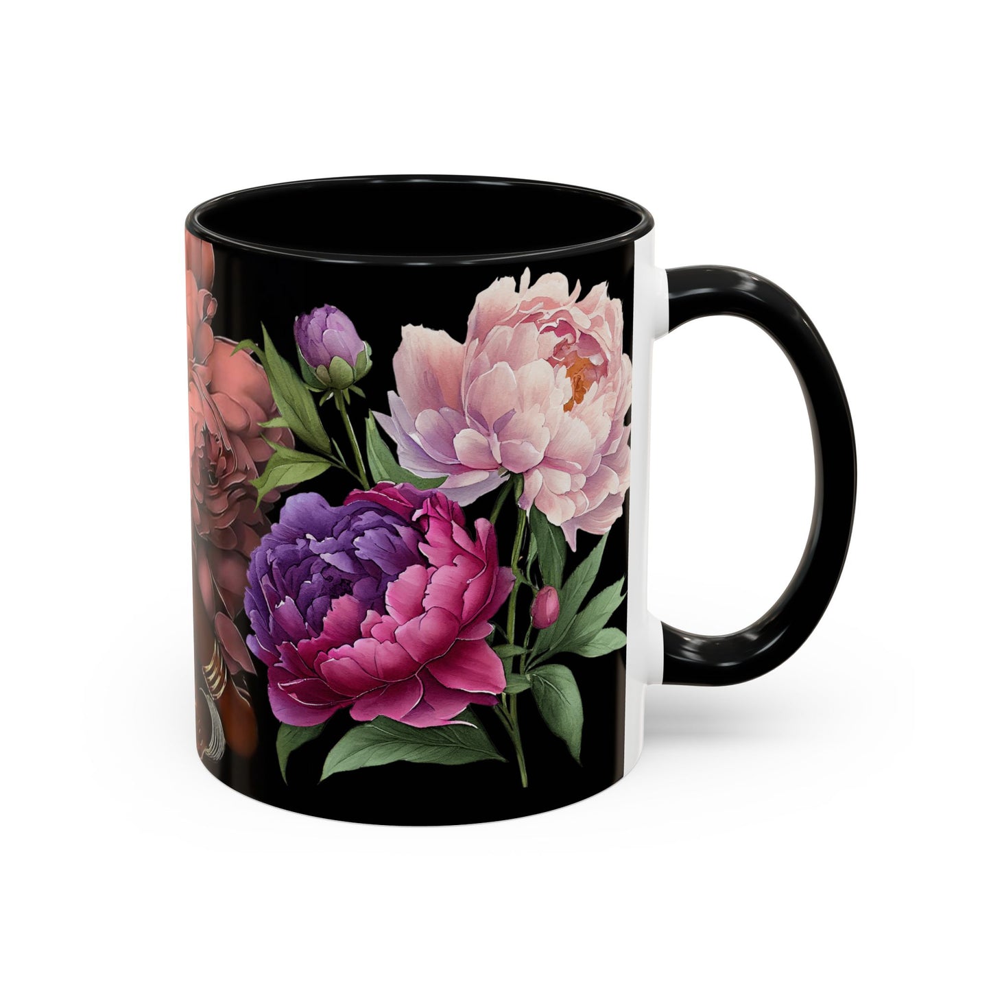Floral Embrace Coffee Mug, Elegant Gift for Her, Unique Home Decor, Artistic Drinkware, Perfect for Birthdays, Mother's Day, Anniversaries