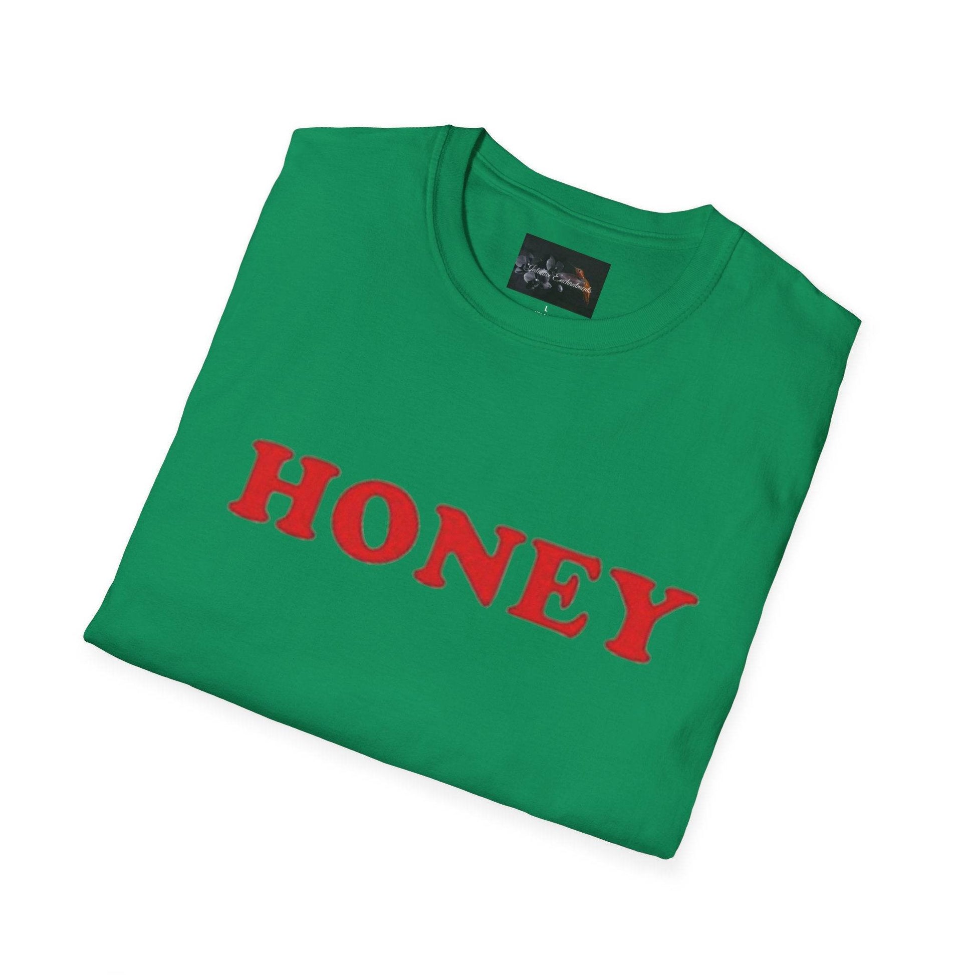 Honey Unisex Softstyle T-Shirt | Cute Gift, Casual Wear, Everyday Comfort, Spring Style, Sweet Gift for Her - IntuitiveEncBoutique