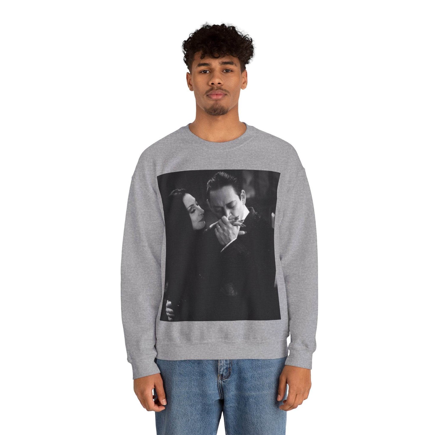 Couple Gothic Unisex Sweatshirt - Gomes & Morticia Design - IntuitiveEncBoutique