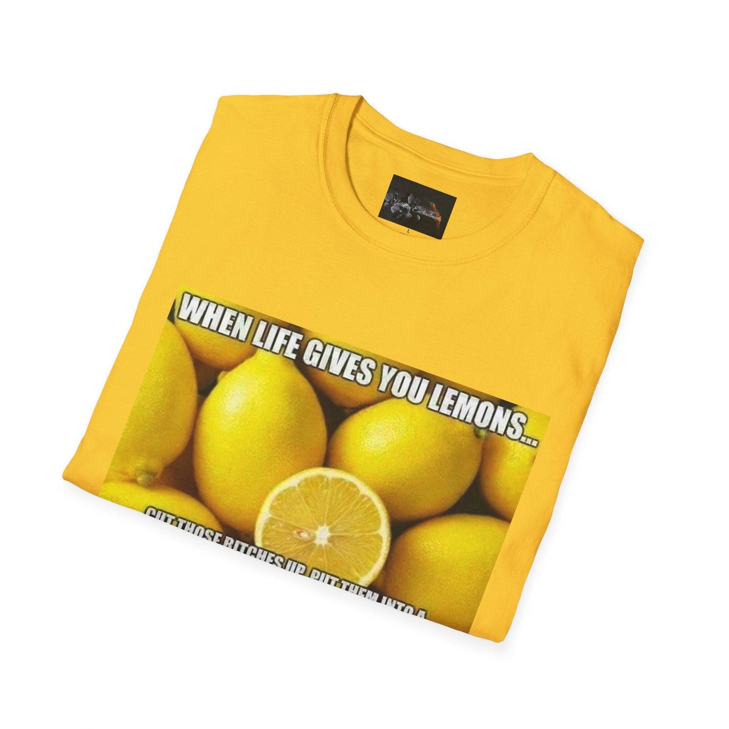 When Life Gives You Lemons T-Shirt, Funny Quote Tee, Gift for Citrus Lovers, Casual Wear, Unisex Humor Shirt, Summer Vibes - IntuitiveEncBoutique