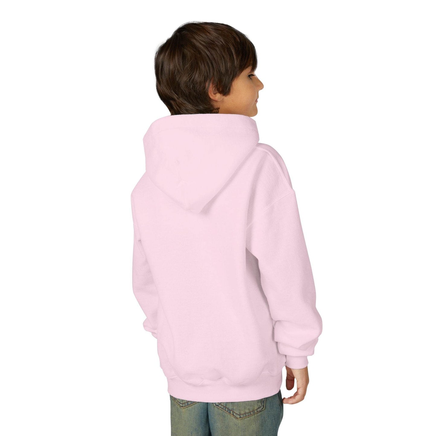 Youth Ghostly Glam Hoodie, Cute Ghost Design Sweatshirt, Halloween Apparel, Halloween Costume, Kids Hooded Sweatshirt - IntuitiveEncBoutique