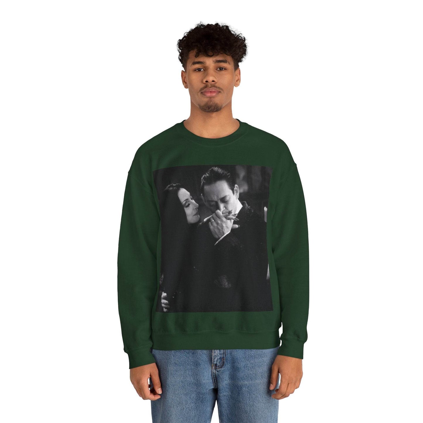 Couple Gothic Unisex Sweatshirt - Gomes & Morticia Design - IntuitiveEncBoutique