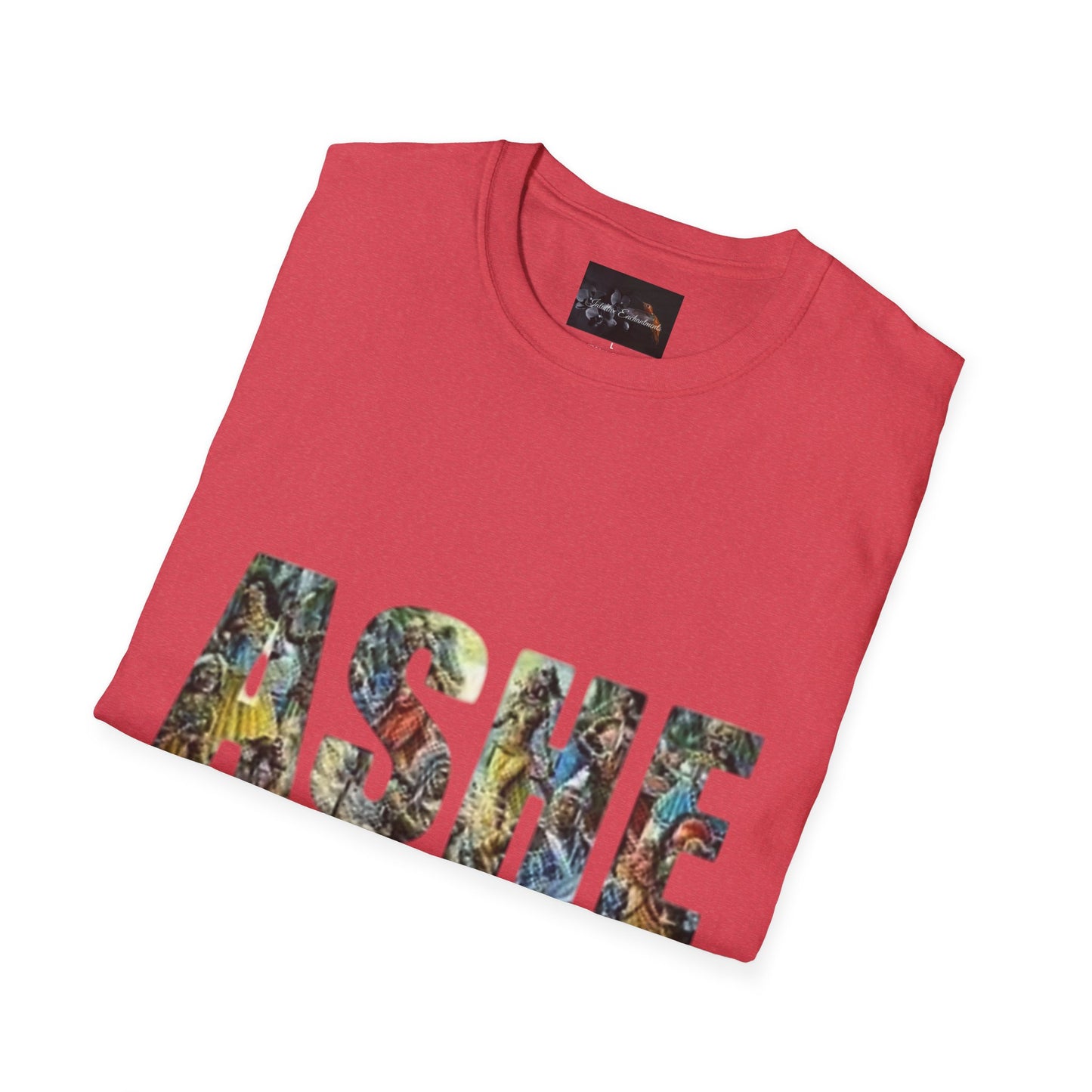 ASHE Graphic T-Shirt, Unisex Softstyle Tee, Vibrant Artistic Apparel, Gift for Nature Lovers, Casual Wear, Everyday Essentials