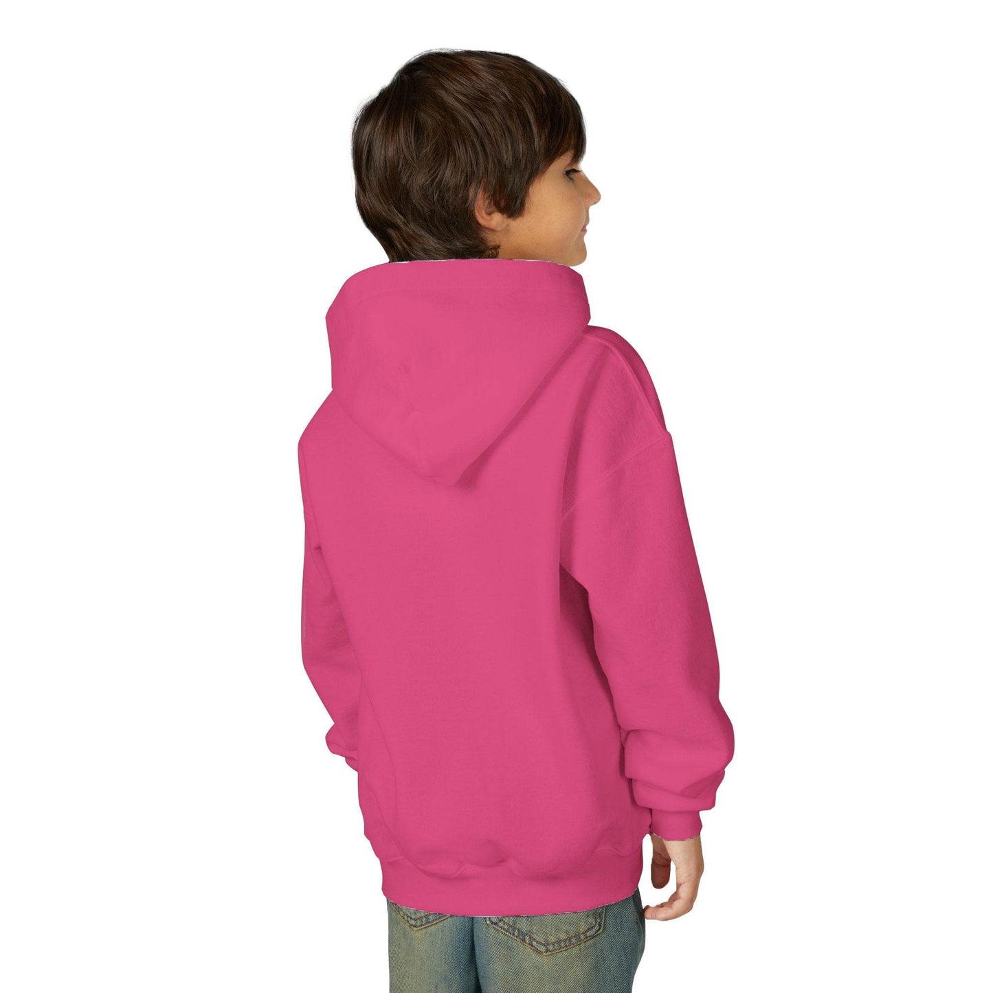 Youth Ghostly Glam Hoodie, Cute Ghost Design Sweatshirt, Halloween Apparel, Halloween Costume, Kids Hooded Sweatshirt - IntuitiveEncBoutique
