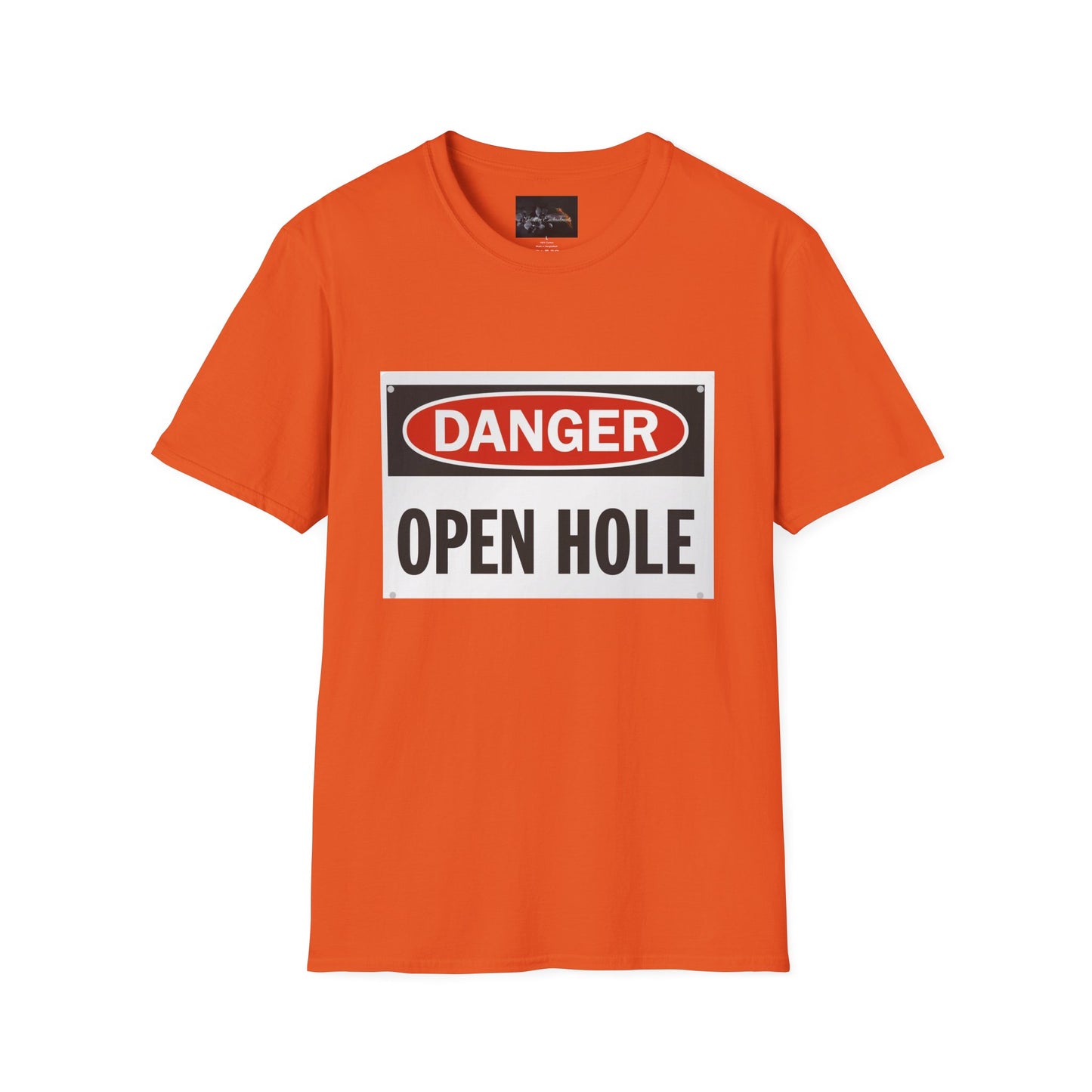 Funny Danger Open Hole T-Shirt