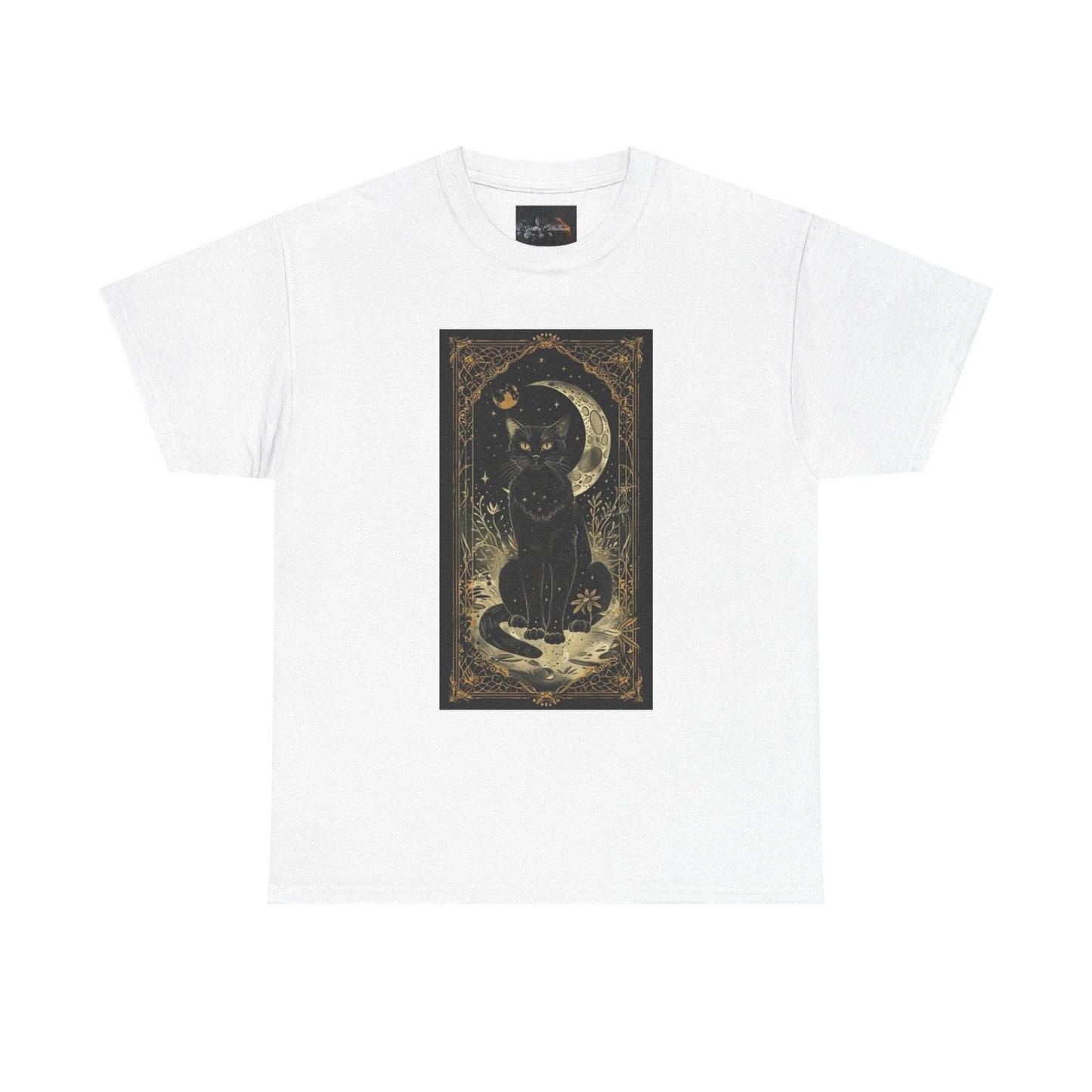Mystical Cat Unisex Heavy Cotton Tee - IntuitiveEncBoutique