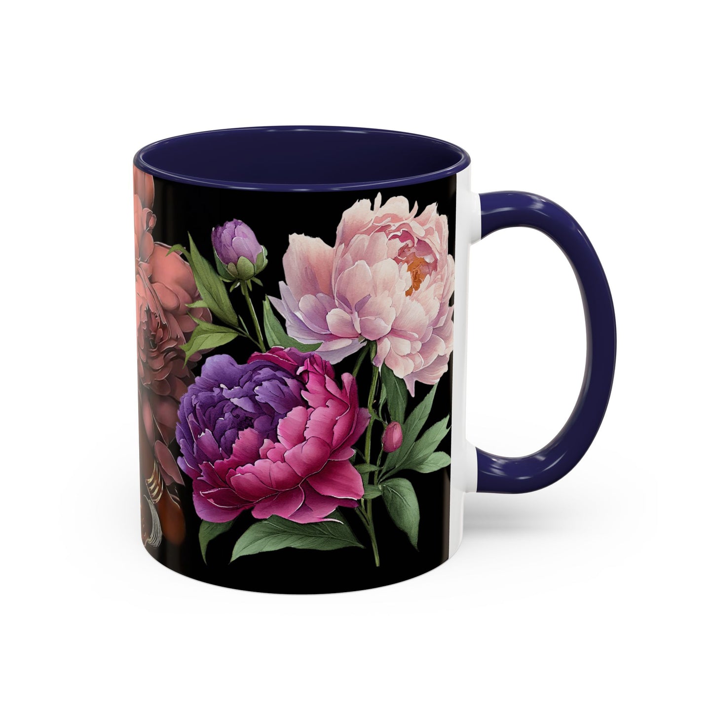 Floral Embrace Coffee Mug, Elegant Gift for Her, Unique Home Decor, Artistic Drinkware, Perfect for Birthdays, Mother's Day, Anniversaries