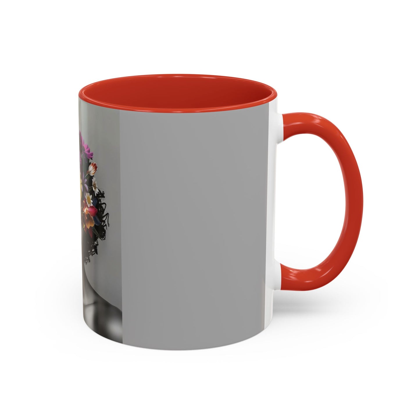 Floral Black Beauty Coffee Mug | Inspirational Drinkware for Coffee Lovers, Unique Gift for Her, Home Decor, Flower Lover's Mug
