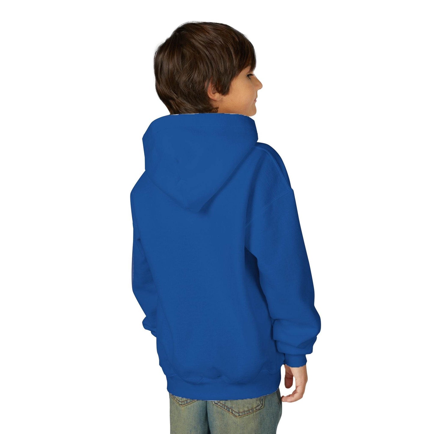 Youth Ghostly Glam Hoodie, Cute Ghost Design Sweatshirt, Halloween Apparel, Halloween Costume, Kids Hooded Sweatshirt - IntuitiveEncBoutique