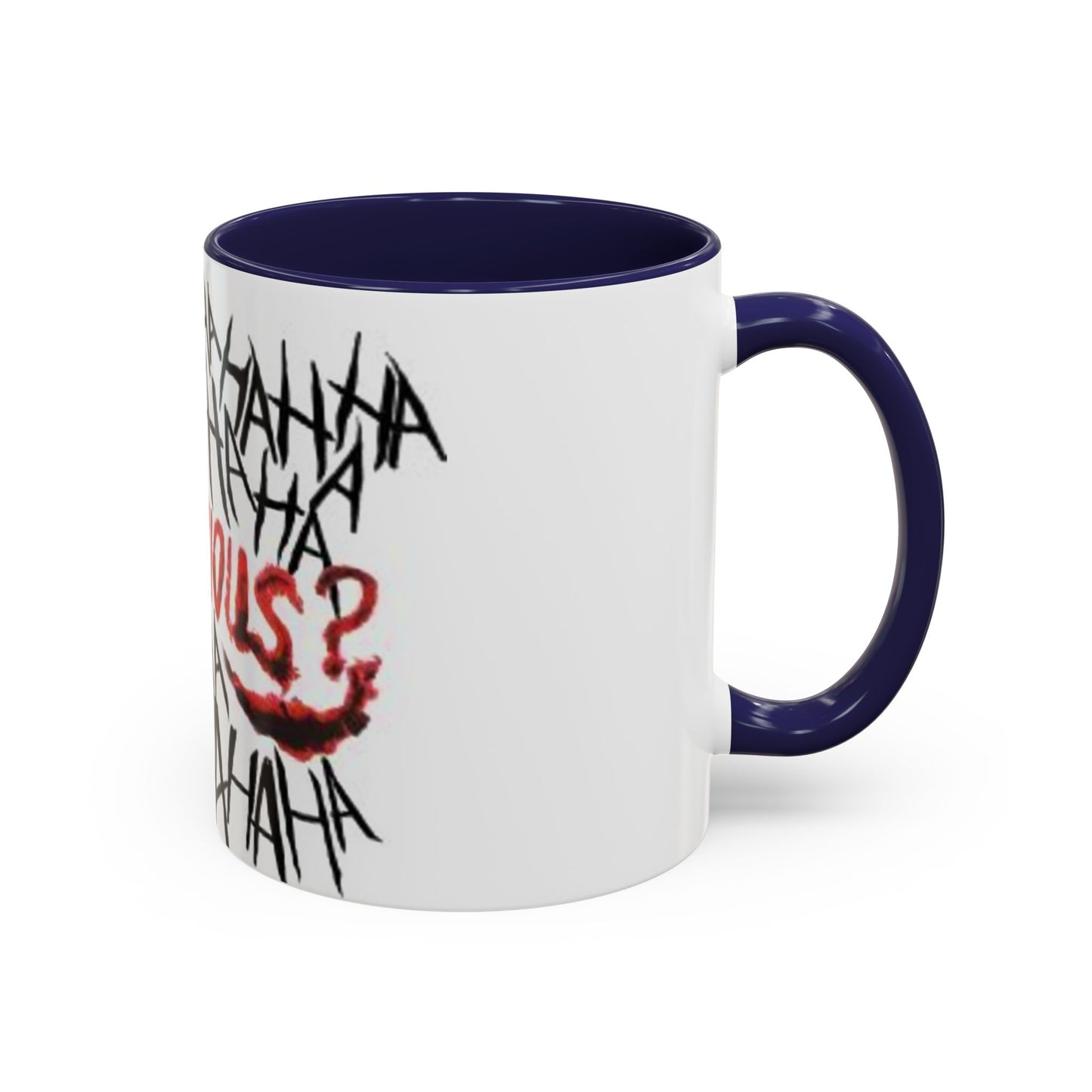 Why So Serious? Accent Coffee Mug | Funny Joker Gift, Office Decor, Birthday Present, Unique Ceramic Cup, Comic Enthusiast