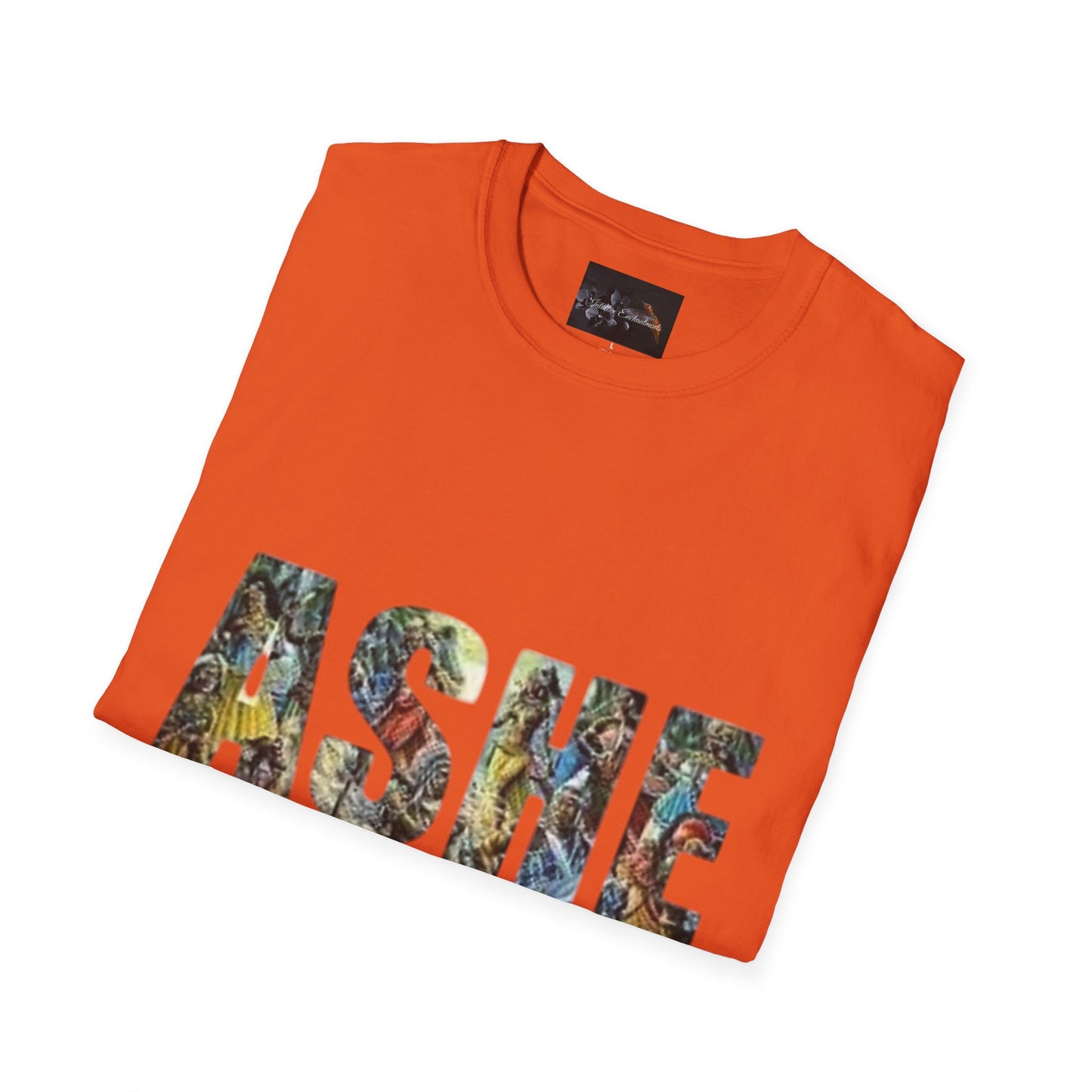 ASHE Graphic T-Shirt, Unisex Softstyle Tee, Vibrant Artistic Apparel, Gift for Nature Lovers, Casual Wear, Everyday Essentials