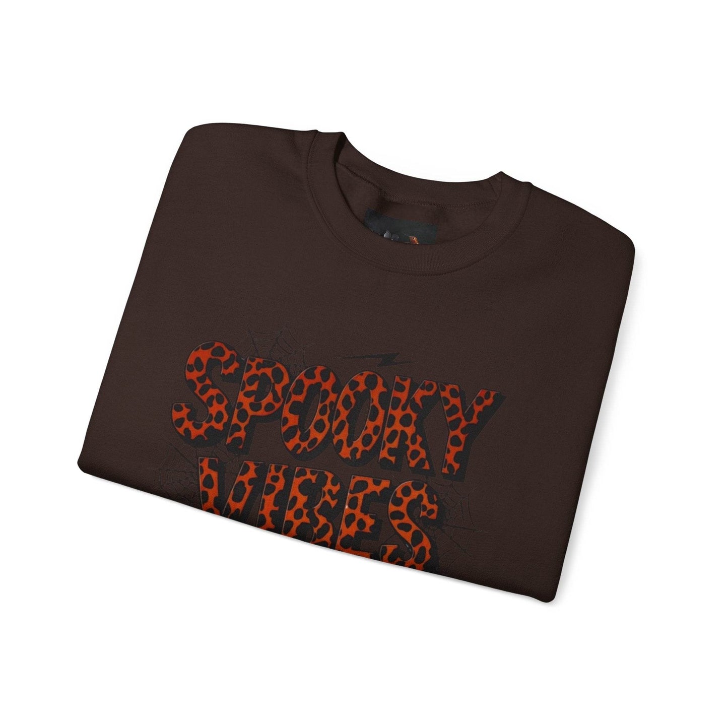 Spooky Vibes Sweatshirt - Halloween Crewneck, Unisex Cozy Jumper, Fall Fashion, Ghosts & Ghouls, Casual Wear, Fun Gift - IntuitiveEncBoutique