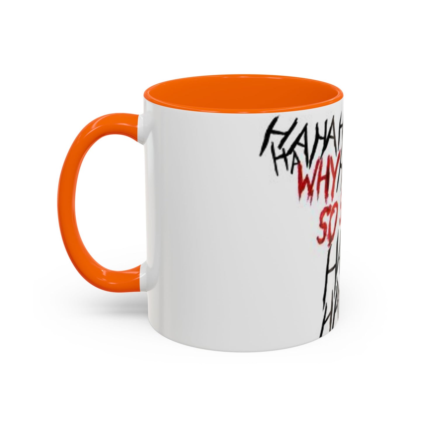 Why So Serious? Accent Coffee Mug | Funny Joker Gift, Office Decor, Birthday Present, Unique Ceramic Cup, Comic Enthusiast