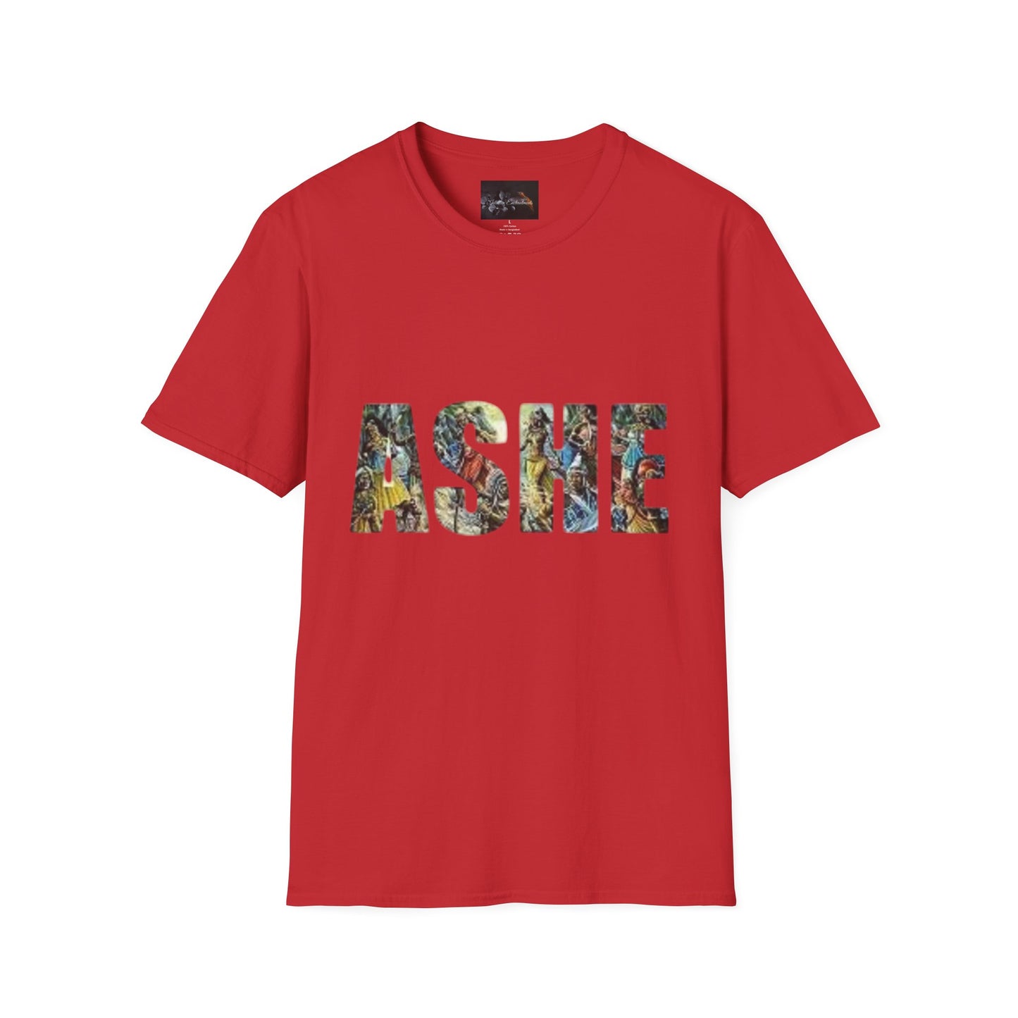 ASHE Graphic T-Shirt, Unisex Softstyle Tee, Vibrant Artistic Apparel, Gift for Nature Lovers, Casual Wear, Everyday Essentials