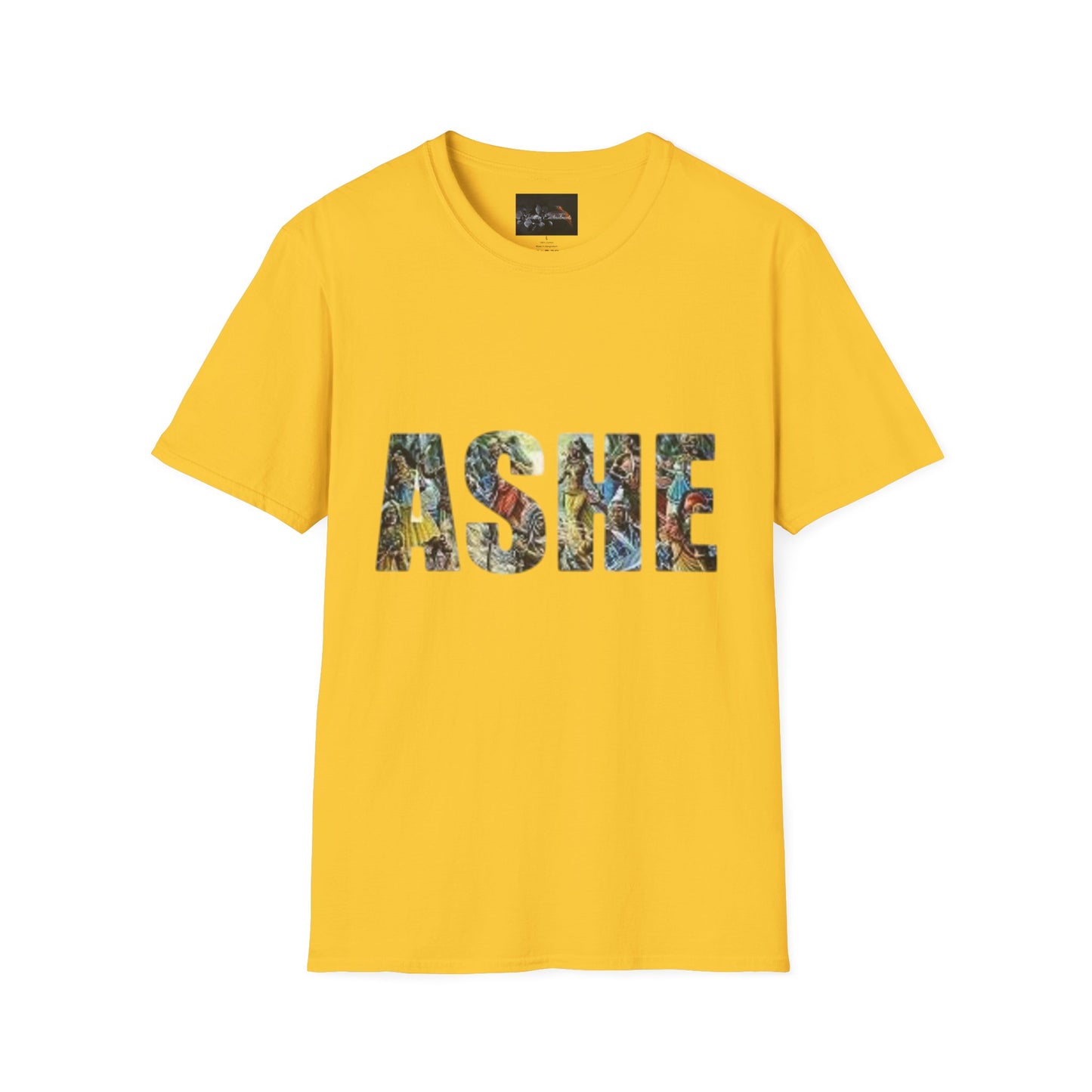 ASHE Graphic T-Shirt, Unisex Softstyle Tee, Vibrant Artistic Apparel, Gift for Nature Lovers, Casual Wear, Everyday Essentials
