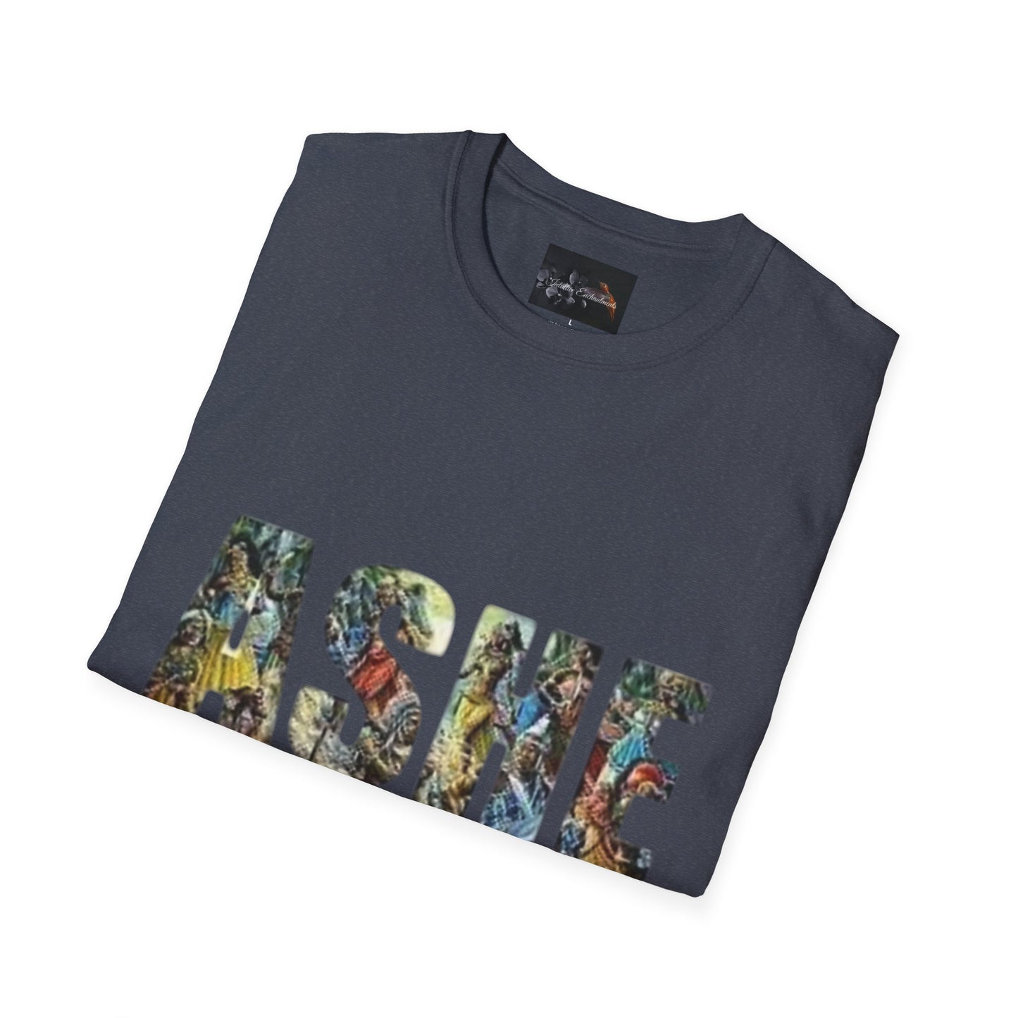 ASHE Graphic T-Shirt, Unisex Softstyle Tee, Vibrant Artistic Apparel, Gift for Nature Lovers, Casual Wear, Everyday Essentials