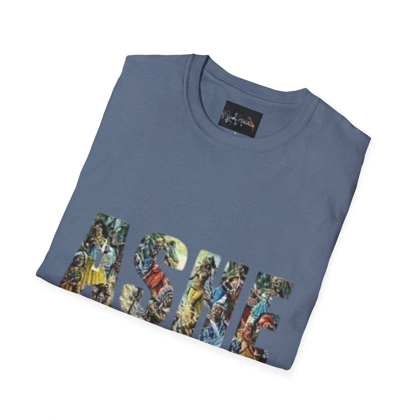 ASHE Graphic T-Shirt, Unisex Softstyle Tee, Vibrant Artistic Apparel, Gift for Nature Lovers, Casual Wear, Everyday Essentials