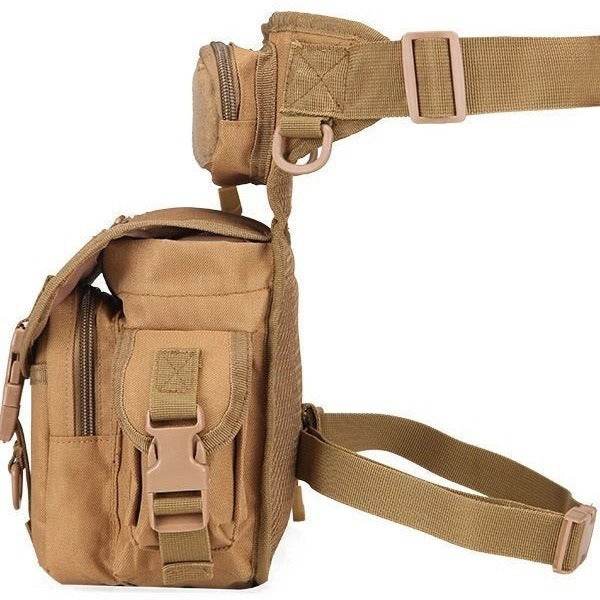 Waterproof Oxford Army camouflage single shoulder crossbody journalist photography sports leg bag - IntuitiveEncBoutique