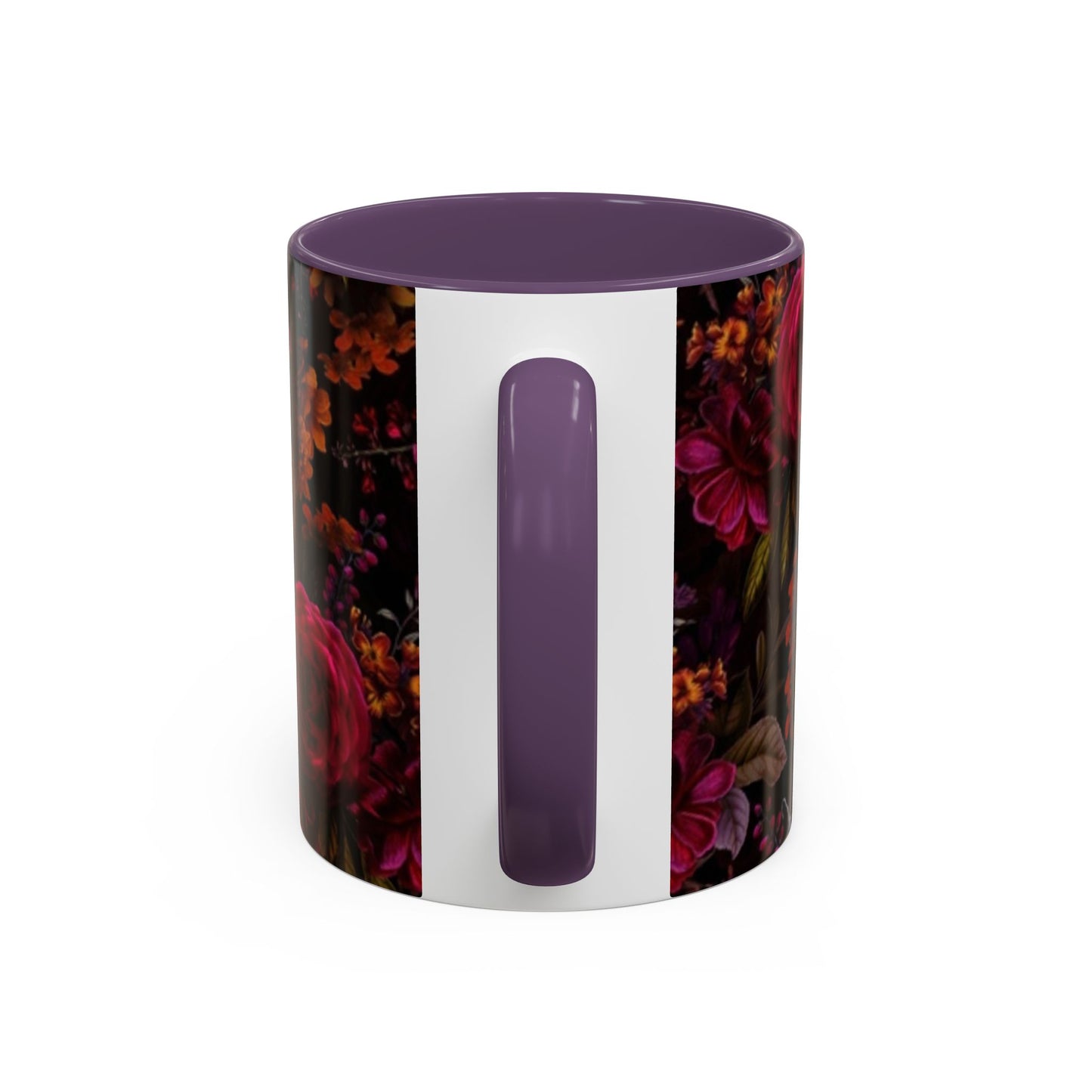 Gothic Floral Accent Coffee Mug - Perfect for Coffee Lovers, Gift for Birthdays, Drama Queen Decor, Unique Art Mug