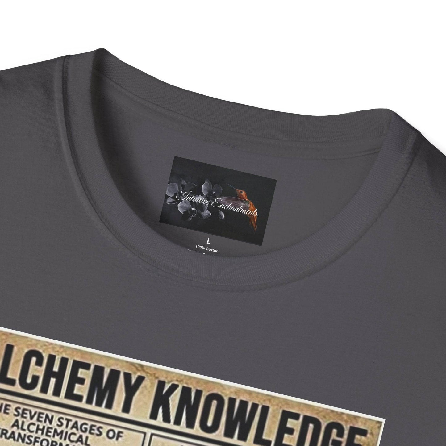 Alchemy Knowledge Unisex T-Shirt, Vintage-style Graphic Tee, Gift for Historians, Science Lovers, Unique Learning Shirt, Educational Apparel - IntuitiveEncBoutique