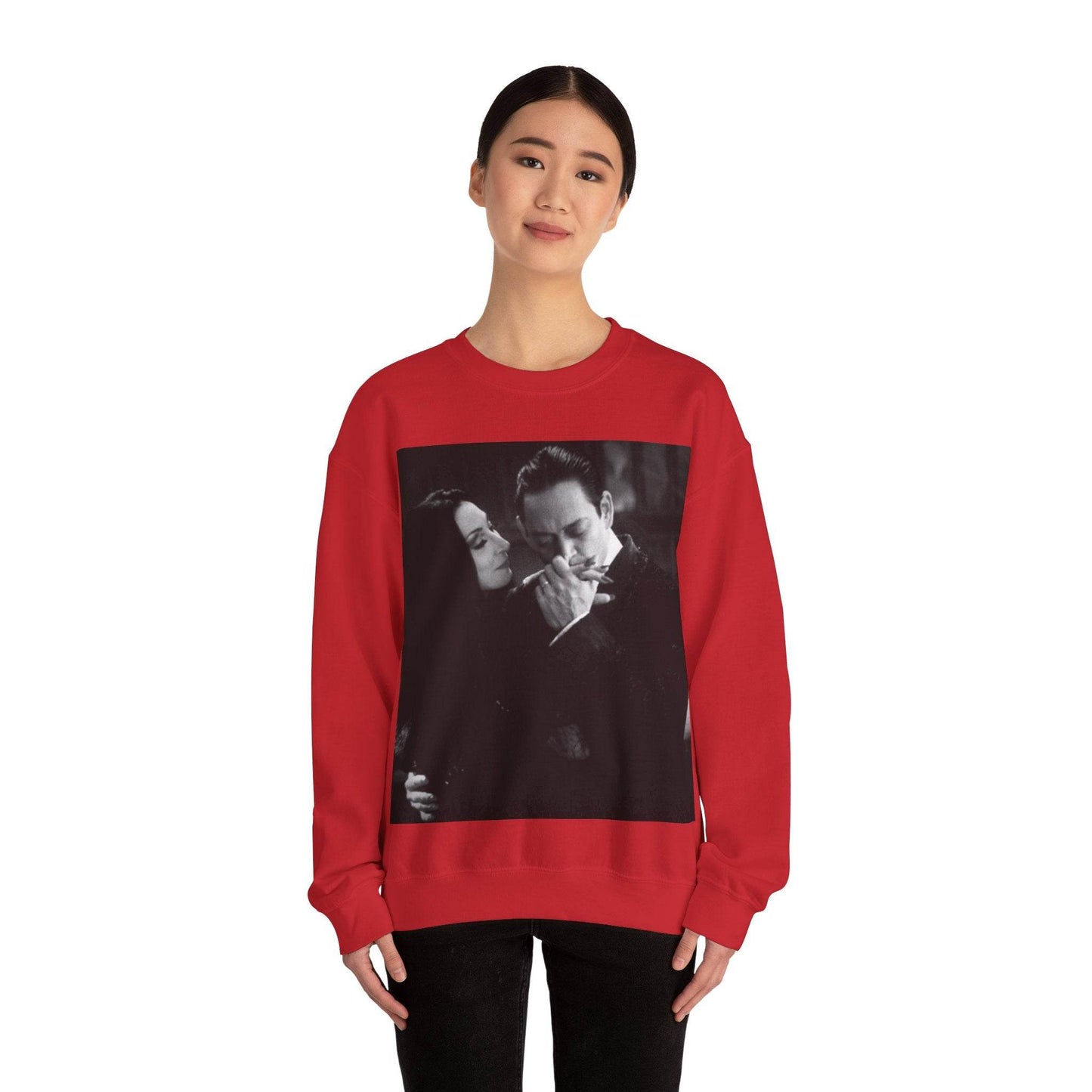 Couple Gothic Unisex Sweatshirt - Gomes & Morticia Design - IntuitiveEncBoutique